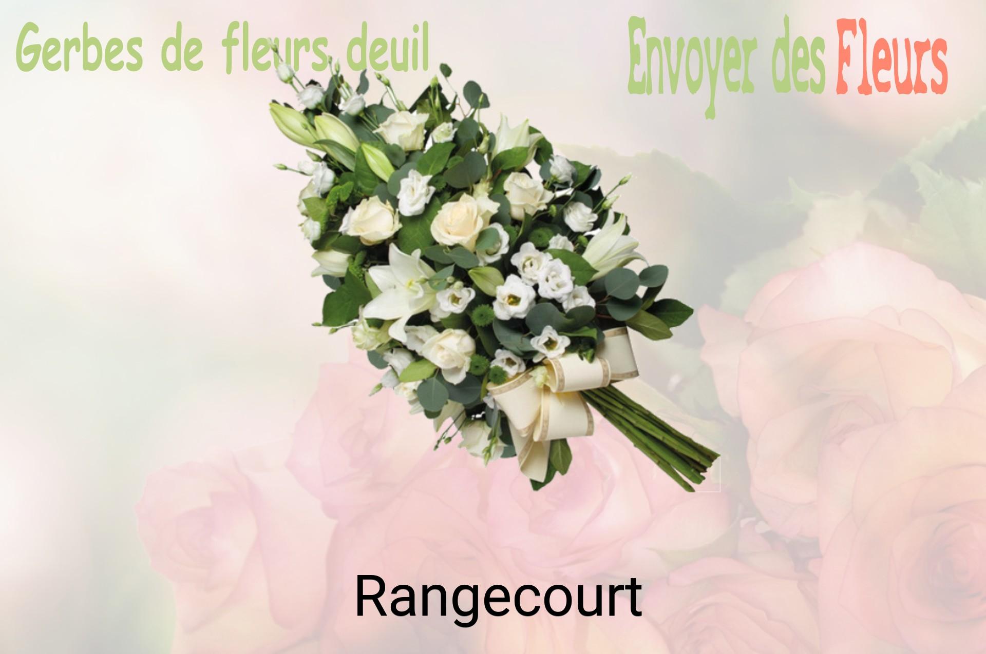 Gerbe de fleurs de deuil livrée à Rangecourt